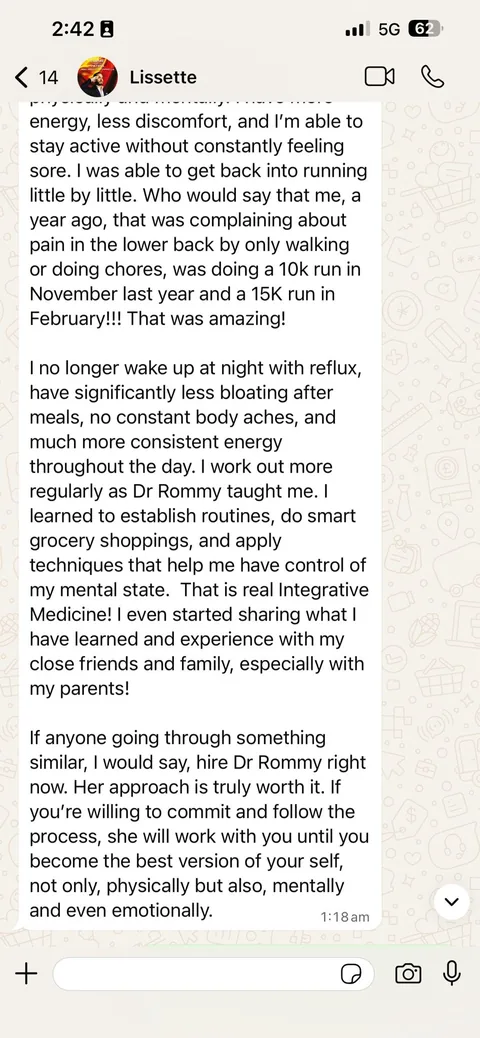 Client testimonial