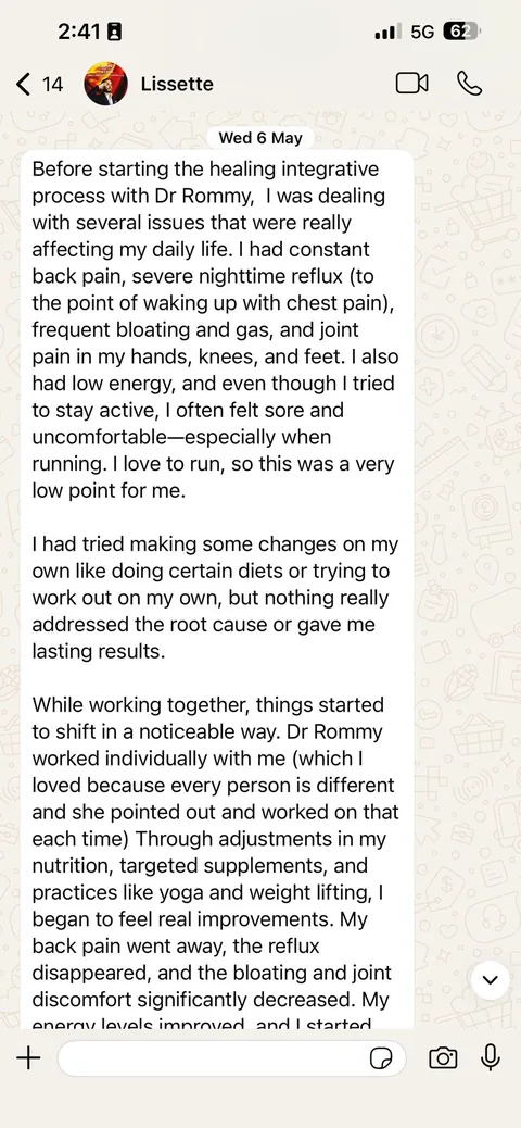 Client testimonial