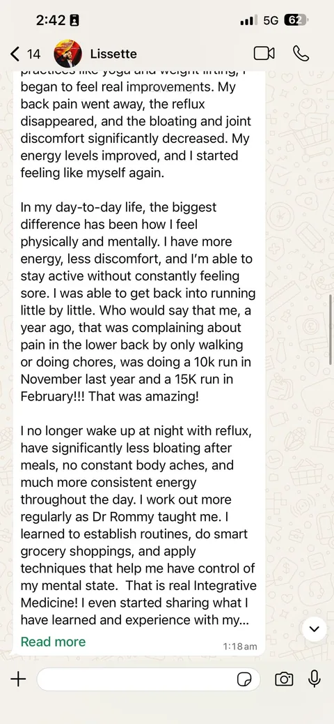 Client testimonial