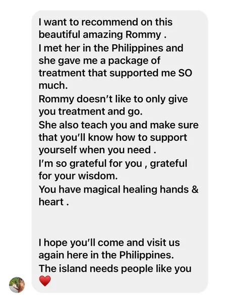 Client testimonial